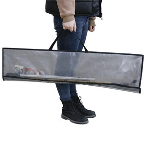 <b>PVC</b> Transparent Fishing Rod Bag Case With <b>Top</b> Handle Large Capacity For Outdoor Use - Product Image 5
