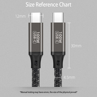 Câble d'alimentation USB Type C 100W PD3.0 Tipo c vers USB C pour MacBook PS5 Nintendo câble de charge rapide 20V5A USB 2.0 transfert de données