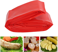 Selubung Sosis Plastik PA/PE Lunak yang Dapat Disesuaikan dengan Cetakan Logo, Food Grade, Kuat, Tahan Oksigen, dan Tahan Minyak untuk Sosis Daging