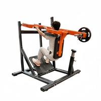 Máquina de prensa de piernas con carga de placas para gimnasio comercial, equipo de fuerza para entrenamiento físico, máquina de sentadillas tipo péndulo