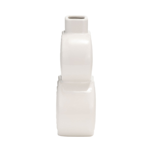 Vaso ovale impilabile in ceramica, stile moderno boho, per soggiorno, camera da letto, ufficio. - Product Image 4