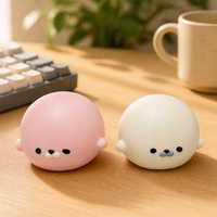 Jouet Squishy Doux à Remontée Lente, Animal Marin Mignon Anti-Stress à Presser, Jouet Fidget Réaliste et Doux pour Bureau et Maison