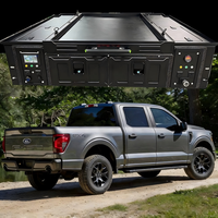 Boîte d'alimentation et d'eau tout-en-un pour la benne de pick-up GMC Sierra Canyon, système de rangement modulaire pour le camping et les voyages tout-terrain