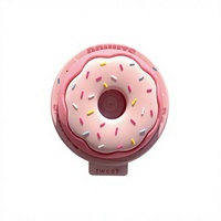 Support magnétique 3D coloré en acrylique en forme de donut, compatible avec les téléphones, doté d'une forte ventouse de bureau et d'un design rétractable