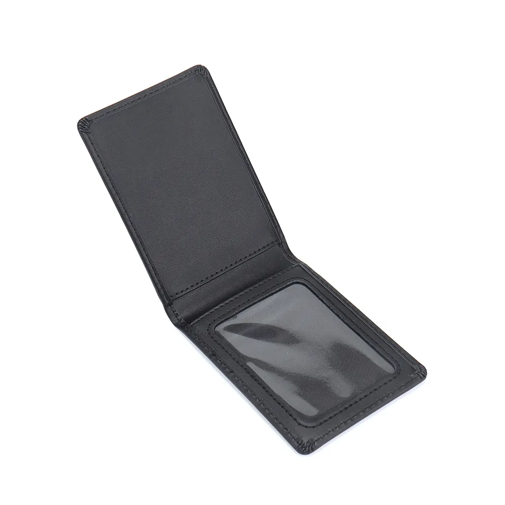 Id News Media Workers Card Bag Shell Protective Cover Leather Work Card Holder Men Wallet Card Cover