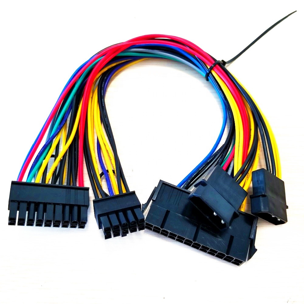 ATX PSU 24 Pin a 18 Pin + 10 Pin + IDE 4Pin convertir adaptador de Cable para HP Z800 estación de trabajo placa base 30cm
