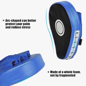 Manoplas de boxeo de cuero de primera calidad MMA Punching Focus Mitts para Kickboxing Muay Thai Training Target Pads/Guantes para artes marciales - Product Image 6