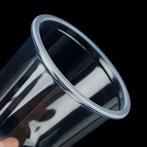 Custom Logo Printing 95mm Diameter 640ml U Shape Disposable PP Hot and Cold <b>Drinks</b> <b>Plastic</b> <b>Cup</b> with Lid - Product Image 3