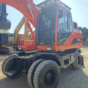 Excavatrice sur pneus d'occasion Doosan DH150W -7 de haute qualité, engin de construction Doosan DH150W -7 d'occasion en stock - Product Image 4