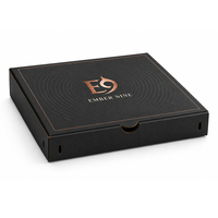Cajas de Pizza de Cartón Kraft Impresas con Lámina Dorada UV Mate Biodegradable Personalizadas para Comida Rápida para Llevar