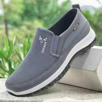 Chaussures confortables pour hommes âgés, mocassins décontractés légers à semelle souple pour le quotidien, chaussures de marche confortables pour hommes de style vieux Pékin