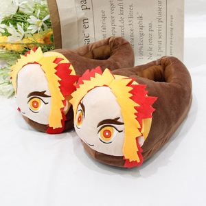 <span class=keywords><strong>Kimetsu</strong></span> <span class=keywords><strong>No</strong></span> <span class=keywords><strong>Yaiba</strong></span> Tanjirou Rengoku Kyoujurou  Kawaii Mignon Cosplay Party Animal Pantoufles en peluche Gants - Product Image 6