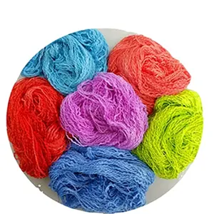 4.7 Male count polyester big-belly yarns fancy dyed yarn customizable and dyeable factory direct sales