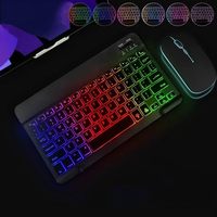 Clavier et souris sans fil avec rétroéclairage RVB compatibles avec Windows/Android/iOS