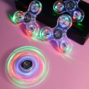 Hand Top Spinners Crystal Light EDC Luminous LED Light up Fidget Spinner Hand Spinner Finger Toy - Product Image 1