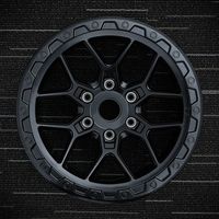 Jantes forgées 6061-T6 noir mat 17 18 20 pouces Spider Geo Simulated Beadlock 6x139.7 5x127 pour Toyota Tacoma RAM TRX Truck