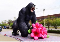Modèle publicitaire gonflable géant de gorille King Kong, modèle animal gonflable pour la publicité