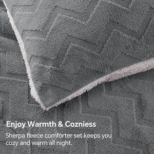 Bán buôn Nữ Hoàng Kích thước màu xám <span class=keywords><strong>Comforter</strong></span> Set Đối với trang chủ sử dụng mềm dệt giường cho tất cả các mùa cation nhuộm bedding Set - Product Image 6