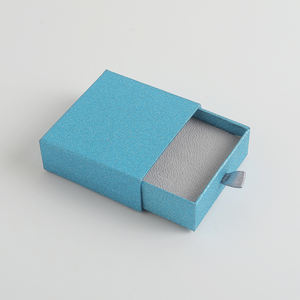 Boîte à bijoux écologique moderne carrée avec fermeture à cordon, logo personnalisé en gros, pour le rangement de bracelets, bagues, colliers, boucles d'oreilles - Product Image 6