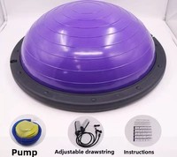 Egooal ABS Balle de massage antidérapante écologique, résistante aux éclats, demi-ballon de yoga ergonomique pour acupression et entraînement de stabilité 5,5 kg