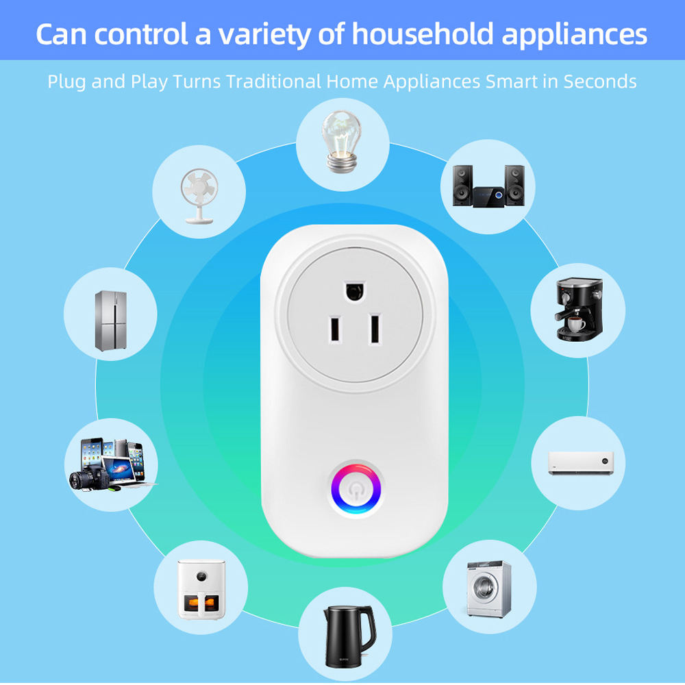 HONPNK02 Zigbee AU EU UK US JPN ITA WiFi Smart Socket Supports Alexa Voice Control