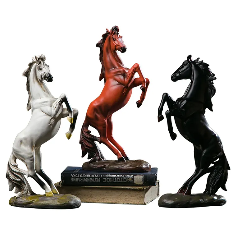Ma arrived successfully and opened wine cabinet decoration ornaments living room horse ornaments resin handicrafts