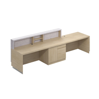 Comptoir de réception moderne pour hôtel, bureau, spa, salon de beauté, comptoir de réception de luxe