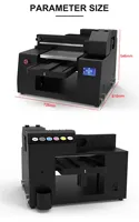Impresora UV 3040 Pequeña Personalizable, Impresora UV Plana de Escritorio A3 de 30x40cm para Impresión de Fundas de Teléfono, Bolígrafos y Pelotas de Golf
