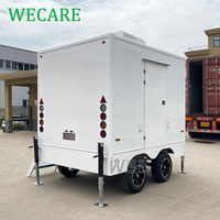 Wecare mobile luxe fabricants de salle de bain toilettes extérieures wc camping remorque portable avec roues