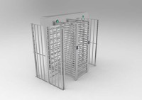 Torniquete Comercial de Altura Completa, Puerta de Control de Acceso, Escáner de Código QR RFID, Puerta de Seguridad Bidireccional para Exteriores, Acero Inoxidable