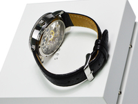 Montre mécanique automatique en cuir pour homme, luxe, fantaisie, OEM, 2022, transparente, ajourée, logo personnalisé, squelette