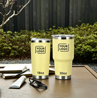 Mug de voyage isotherme en acier inoxydable à double paroi avec couvercle anti-fuite sans BPA, personnalisable avec logo, 20 oz et 30 oz, idéal comme cadeau d'entreprise