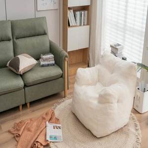 Fauteuil pouf géant en polaire Teddy pour humains et chiens, doux et moelleux, idéal comme canapé de sol ou fauteuil de relaxation pour chambre et salon - Product Image 5