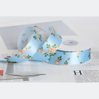 Cinta de doble cara con estampado de flores de estilo chino para embalaje de regalo