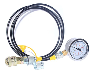 Manômetro Hidráulico de Pressão Dial 0-400BAR 0-5800 PSI G1/4 63mm Material de Aço Manômetro Rígido para Compressor de Ar - Product Image 4