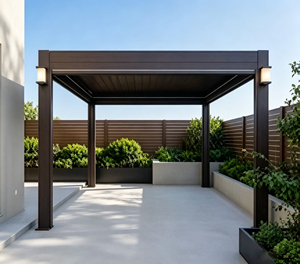 Electric adjustable <b>roof</b> aluminum pavilion Weather Resistant Patio Backyard Aluminum Gazebo Shelter aluminum pergola <b>canopy</b>. - Product Image 1