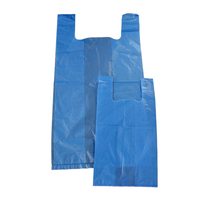 Sac de gilet en plastique personnalisé pour faire du shopping sac d'emballage à poignée pratique sac de T-shirt en plastique