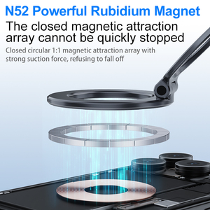 Produits les plus vendus 2025 – Support magnétique pliable ultra-résistant <span class=keywords><strong>pour</strong></span> téléphone, fixation murale, voiture, ventouse, pare-brise, tableau de bord - Product Image 4