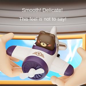 Miniatuur vliegtuigje, hoge kwaliteit, op maat gemaakt, schattig vliegtuigje, <span class=keywords><strong>cartoon</strong></span>, wrijving aangedreven model, ABS vriendelijk plastic speelgoed voor kinderen, cadeau - Product Image 2