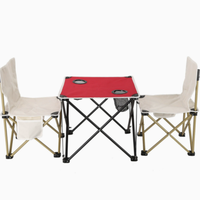 Table d'extérieur moderne en métal pas chère, se déplie automatiquement pour une utilisation en parc