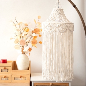 Saldi diretti in fabbrica <span class=keywords><strong>paralume</strong></span> in <span class=keywords><strong>corda</strong></span> di cotone nordico stile bohémien casa morbida decorazione <span class=keywords><strong>paralume</strong></span> - Product Image 3