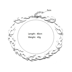 Trendz Tendance Dominatrice flamme collier hip hop colliers - Product Image 2