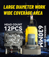 Meilleur prix Meuleuse de sol à double disque Honda Gear Drive-Moteur haute efficacité 7.5kw pour la construction Outils diamantés gratuits inclus