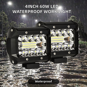 ไฟสปอร์ตไลท์ LED XTX ขนาด 4 นิ้ว 72 วัตต์ 20 หลอด LED 6500 ลูเมน สีขาวธรรมชาติ กันน้ำ 10-30 โวลต์ สำหรับงานกลางแจ้ง/สปอตไลท์/ฟลัดไลท์/ลำแสงสำหรับขับขี่ออฟโรด - Product Image 2