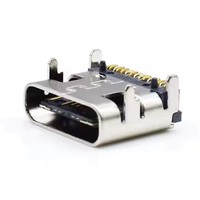 Conector USB tipo C macho hembra de 16 pines para carga de PCB