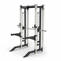 Cage de musculation robuste, rack à squats multifonction avec croisement de câbles, équipement d'entraînement de force pour salle de sport commerciale et usage domestique