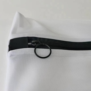 Sac à linge en maille personnalisé blanc, maille fine, logo personnalisé, sac <span class=keywords><strong>de</strong></span> <span class=keywords><strong>lavage</strong></span> pour soutien-gorge et <span class=keywords><strong>lingerie</strong></span> avec fermeture éclair ronde - Product Image 5