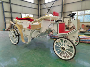 Charrette de luxe royale électrique pour mariage, chariot de chevaux à vendre - Product Image 4