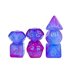 Prix <span class=keywords><strong>de</strong></span> gros Paillettes Violet <span class=keywords><strong>et</strong></span> Bleu Mélange Couleur Aurora <span class=keywords><strong>Jeu</strong></span> <span class=keywords><strong>de</strong></span> dés avec coin rond pour <span class=keywords><strong>Donjons</strong></span> <span class=keywords><strong>et</strong></span> <span class=keywords><strong>Dragons</strong></span> Jeux Jouets - Product Image 3