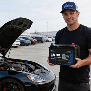 高放电率 12V 600CCA 36Ah 45Ah 电池，带内置电量指示器，汽车启动电池 - Product Image 5